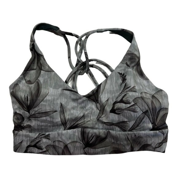 NWT ATHLETA Solace Printed Bra A-C Sz XXS Green Gray